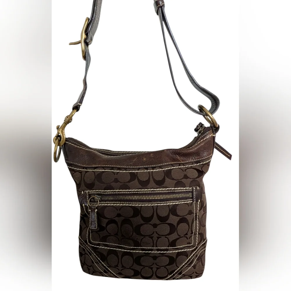 Vintage Y2K Coach Signature Legacy Convertible Crossbody‎ Bag 10403